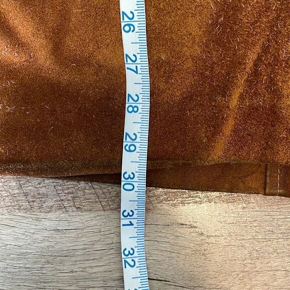 COMINT Vintage Brown Suede Fringe Jacket Blazer Size Medium Argentina - Picture 12 of 12